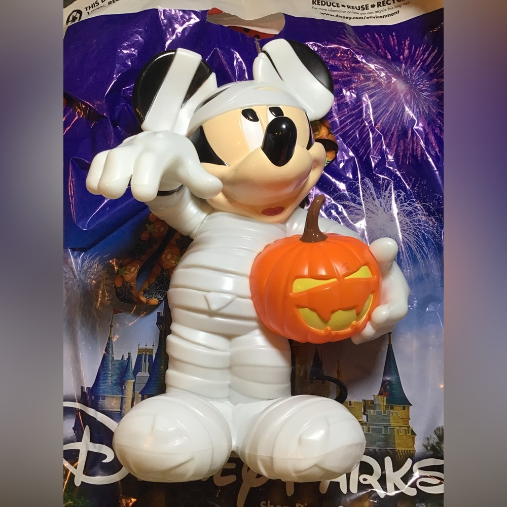 Disney parks Mickey Mouse mummy halloween popcorn bucket